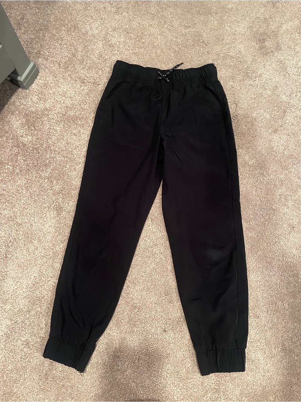 jumping beans Black Elastic-Waist Jogger Pants with Drawstring